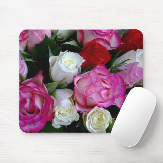 Rose Bouquet Mousepad (Mit Mouse)