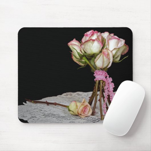 Rose Bouquet Mousepad (Mit Mouse)