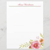 Rose Bouquet Personal Stationery (Vorderseite)