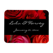 Rose Bouquet Personal Wedding Magnet (Horizontal)
