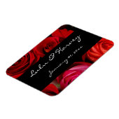 Rose Bouquet Personal Wedding Magnet (Linke Seite)