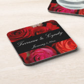 Rose Bouquet Personal Wedding Untersetzer (Linke Seite)