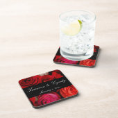 Rose Bouquet Personal Wedding Untersetzer (Rechte Seite)