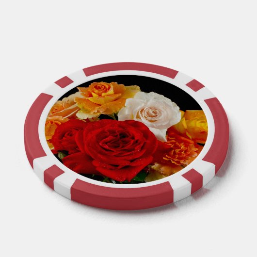 Rose Bouquet Pokerchips (Einzeln)