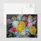 Rose Bouquet Postcard Postkarte (Vorne/Hinten)