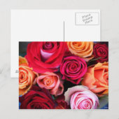 Rose Bouquet Postcard Postkarte (Vorne/Hinten)