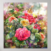 Rose-Bouquet Poster (Vorne)