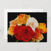 Rose Bouquet Postkarte (Vorne/Hinten)