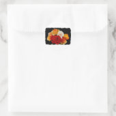 Rose Bouquet Runder Aufkleber (Tasche)