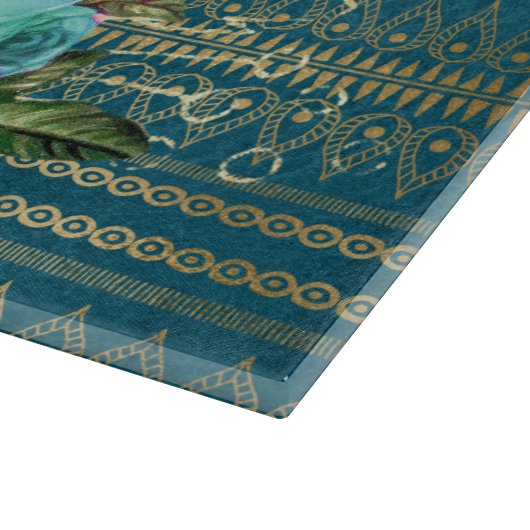 Rose Bouquet Schneidebrett (Ecke)