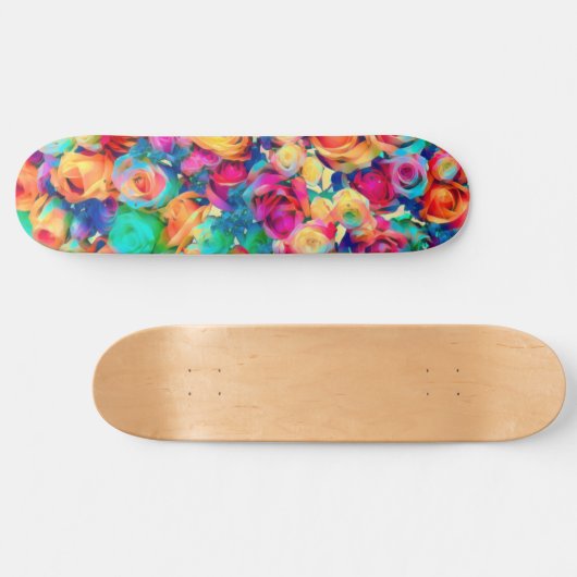 Rose Bouquet Skateboard - Kunst (Horizontal)