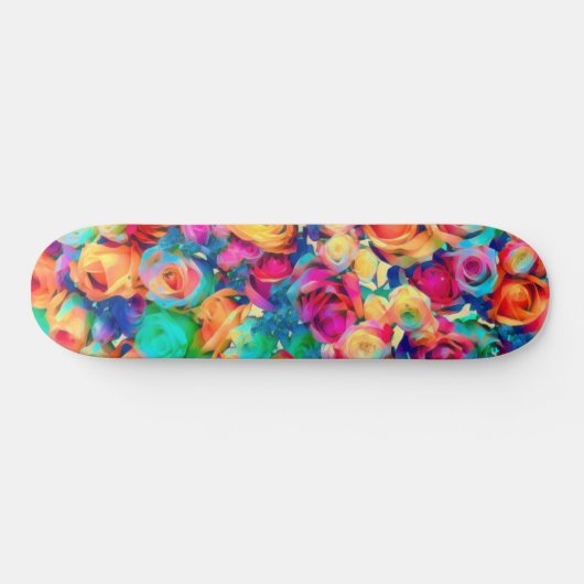 Rose Bouquet Skateboard - Kunst (Horizontal)