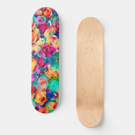 Rose Bouquet Skateboard - Kunst (Vorderseite)