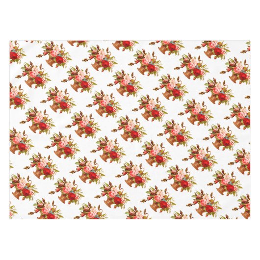 Rose Bouquet Tischdecke (Vorderseite (Horizontal))