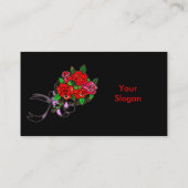 Rose Bouquet Visitenkarte (Rückseite)