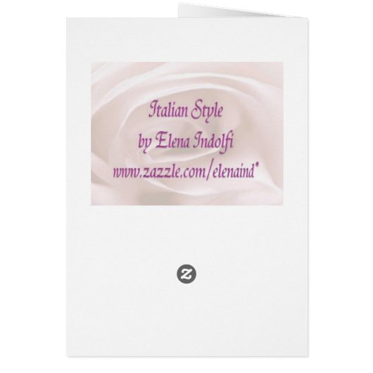 Rose Bouquet Wedding Menu (Hinten)