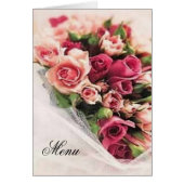 Rose Bouquet Wedding Menu (Vorne)