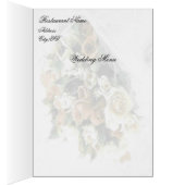 Rose Bouquet Wedding Menu (Innen (Rechts))