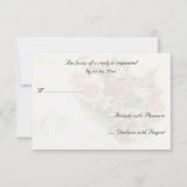 Rose Bouquet Wedding RSVP Karte (Rückseite)