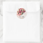 Rose Bouquet Wedding Sticker (Tasche)