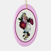 Rose Bouquet Weihnachtsgeschenk Keramik Ornament (Rechts)