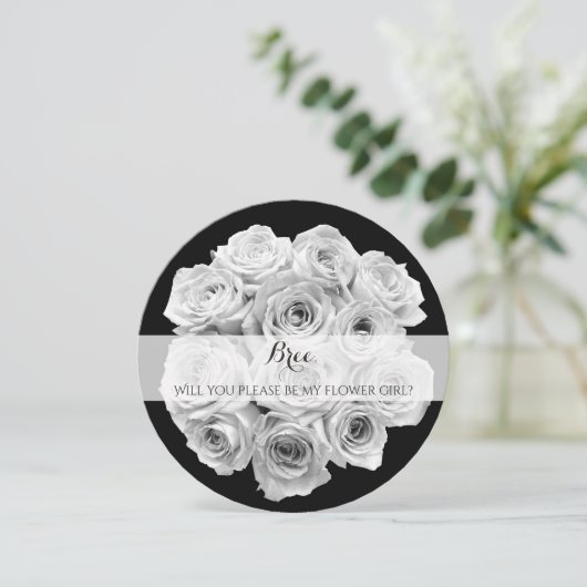 Rose Bouquet wird mein Blumengedicht sein Einladung (Stehend Vorderseite)