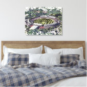Rose Bowl Southampton Cricket Ground Artistic Leinwanddruck (Insitu (Schlafzimmer))
