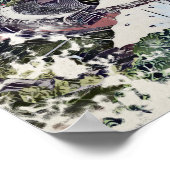 Rose Bowl Southampton Cricket Ground Artistic Poster (Ecke)