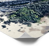 Rose Bowl Southampton Cricket Ground Artistic Poster (Ecke)