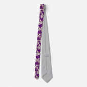 Rose Branch Lila Pink Neck Tie Krawatte (Rückseite)