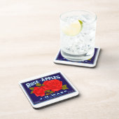 Rose Brand Äpfel Getränkeuntersetzer (Rechte Seite)