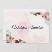 Rose Brauchtum Einladung doppelseitig (Vorderseite)