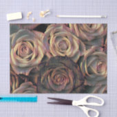 Rose, braun, orange, goldfarben Papiertücher Seidenpapier (Handwerk)