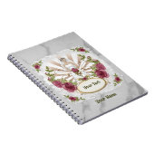 Rose Braut - individuelles Hochzeitsnotebook Notizblock (Rechte Seite)