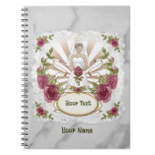 Rose Braut - individuelles Hochzeitsnotebook Notizblock (Vorderseite)