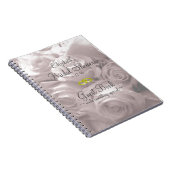 Rose-Brautduschen-Gast-Buch Notizblock (Rechte Seite)