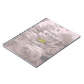 Rose-Brautduschen-Gast-Buch Notizblock (Linke Seite)