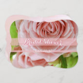 Rose Brautparty 1C Einladung (Vorne/Hinten)