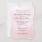 Rose Brautparty 1C Einladung (Rückseite)