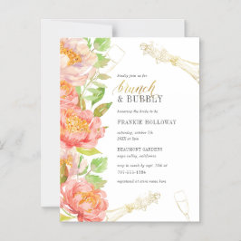 Rose | Brautparty Brunch & Bubbly Magneteinladung