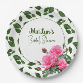 Rose Brautparty für benutzerdefinierte Teller (Vorderseite)