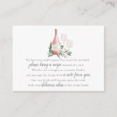 Rosé-Brautparty-Rezeptur Begleitkarte (Vorderseite)