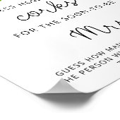 Rose Brautparty schätzen wie viele Korken Poster (Ecke)