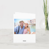 Rose | Brautparty Vielen Dank Dankeskarte (Rückseite)