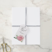 Rose - Brautparty vielen Dank Geschenkanhänger (Mit Garn)