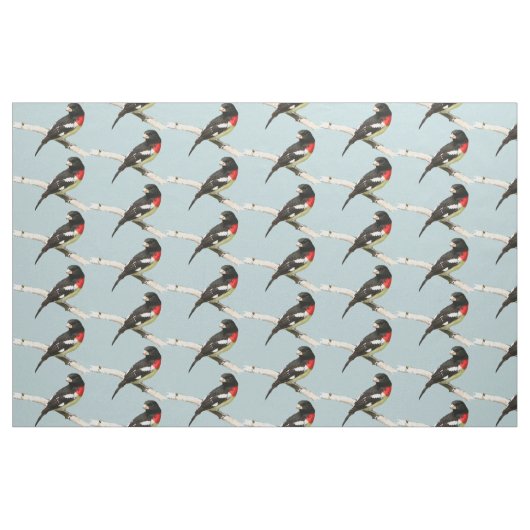 Rose-Breasted Grosbeak Fabric Stoff (Fat Quarter (45,7 x 55,9 cm))