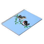 Rose-breasted Grosbeak-Paare Notizblock (Linke Seite)