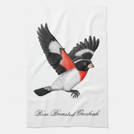 Rose Breasted Grosbeak-wildes Vogel-Küchen-Tuch Geschirrtuch