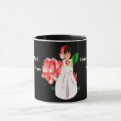 Rose "Bride III" Tasse - individuell anpassbar (Zentrum)