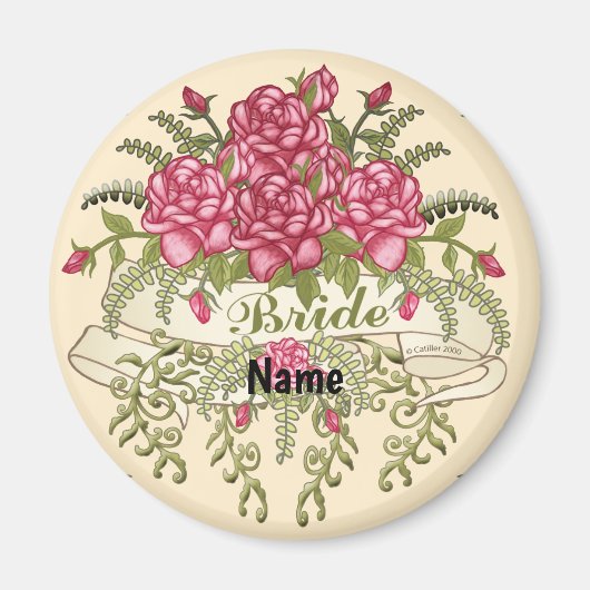 Rose Bride Wedding-Magnet Magnet (Vorne)